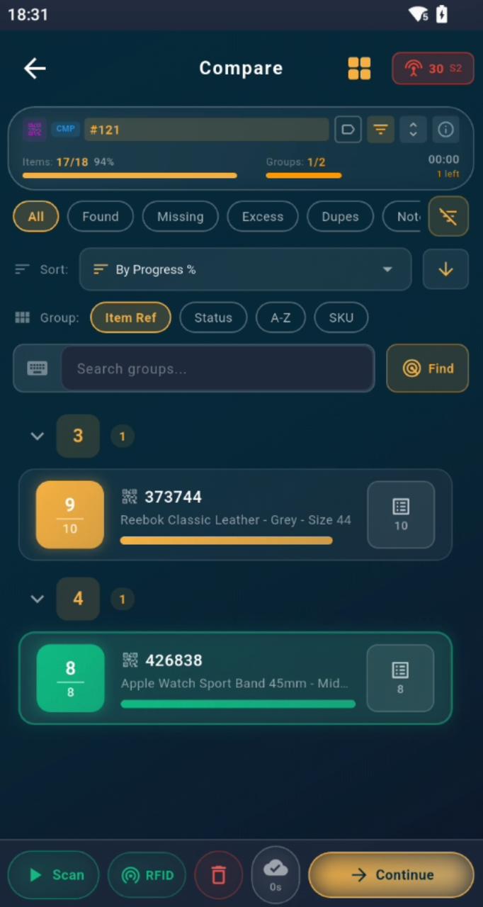 Compare Mode